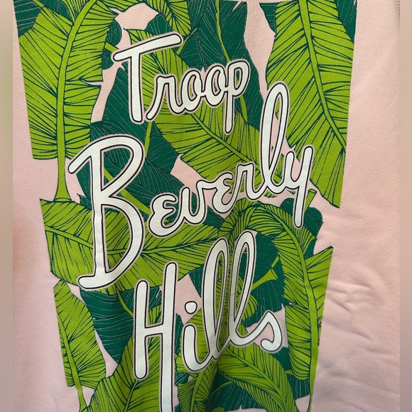 Ell And Emm Size Small Troop Beverly Hills Sweatshirt Pink With Graphic Print - Picture 2 of 8